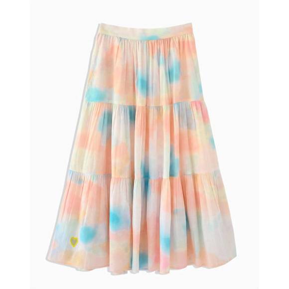 NEW KERRI ROSENTHAL gabrielle maxi skirt printed in blustery day print - Picture 4 of 4